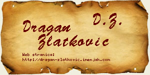 Dragan Zlatković vizit kartica